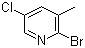 structure of CAS# 65550-77-8, 2-Bromo-3-methyl-5-chloropyridine
