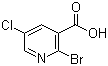 structure of CAS# 65550-79-0, 2-Bromo-5-chloronicotinic acid