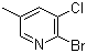 2-Bromo-3-chloro-5-methylpyridine molecular structure (CAS 65550-81-4)