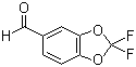 2,2-二氟-1,3-苯并二恶茂-5-甲醛分子结构 (CAS 656-42-8)