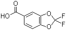 structure of CAS# 656-46-2, 2,2-二氟-1,3-苯并二恶茂-5-甲酸