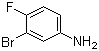 structure of CAS# 656-64-4, 3-Bromo-4-fluoroaniline