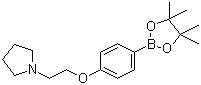 structure of CAS# 656257-46-4, 4-[2-(Pyrrolidin-1-yl)ethoxy]phenylboronic acid pinacol ester