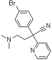 CAS 登录号：65676-22-4, alpha-(4-溴苯基)-alpha-[2-(二甲基氨基)乙基]-2-吡啶乙腈