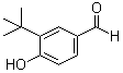 structure of CAS# 65678-11-7, 3-(1,1-Dimethylethyl)-4-hydroxybenzaldehyde