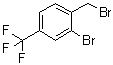 structure of CAS# 657-64-7, 2-Bromo-1-(bromomethyl)-4-(trifluoromethyl)benzene