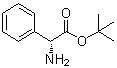 structure of CAS# 65715-93-7, tert-Butyl (2R)-amino(phenyl)acetate