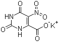 1,2,3,6-四氢-5-硝基-2,6-二氧代嘧啶-4-羧酸钾盐分子结构 (CAS 65717-13-7)