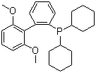 structure of CAS# 657408-07-6, 2-Dicyclohexylphosphino-2',6'-dimethoxybiphenyl