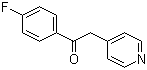 structure of CAS# 6576-05-2, 1-(4-Fluorophenyl)-2-(pyridin-4-yl)ethanone