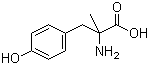DL-alpha-甲基酪氨酸分子结构 (CAS 658-48-0)
