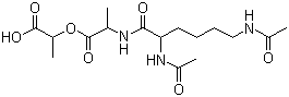 structure of CAS# 65882-12-4, N,N'-二乙酰基-赖氨酰-D-丙氨酰-D-乳酸