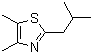 structure of CAS# 65894-83-9, 4,5-二甲基-2-异丁基噻唑啉