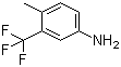 structure of CAS# 65934-74-9, 4-Methyl-3-(trifluoromethyl)aniline