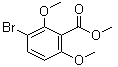 structure of CAS# 65977-12-0, 3-Bromo-2,6-dimethoxybenzoic acid methyl ester