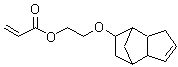 structure of CAS# 65983-31-5, 2-Propenoic acid 2-[(3a,4,5,6,7,7a-hexahydro-4,7-methano-1H-inden-6-yl)oxy]ethyl ester