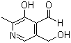 structure of CAS# 66-72-8, 吡哆醛