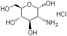 structure of CAS# 66-84-2, D-Glucosamine hydrochloride