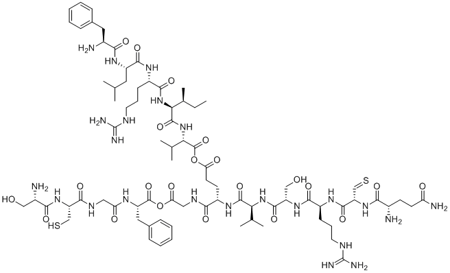 structure of CAS# 66004-57-7, Somatotropin (176-191)