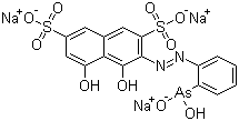 structure of CAS# 66019-20-3, Arsenazo I