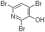 2,4,6-三溴-3-羟基吡啶分子结构 (CAS 6602-34-2)