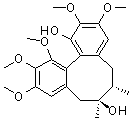 CAS # 66056-20-0, Gomisin H, (6S,7S,12aR)-5,6,7,8-Tetrahydro-2,3,10,11,12-pentamethoxy-6,7-dimethyldibenzo[a,c]cyclooctene-1,7-diol