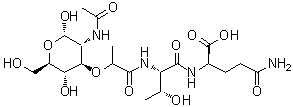 CAS 登录号：66112-59-2, N-(N-乙酰基胞壁酸)-L-苏氨酰-D-alpha-谷氨酰胺