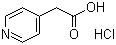 structure of CAS# 6622-91-9, 4-Pyridylacetic acid hydrochloride