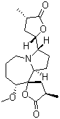 CAS # 66267-46-7, Stemospironine, (2S,3'S,4R,8'R,9'aS)-Decahydro-8'-methoxy-4-methyl-3'-[(2S,4S)-tetrahydro-4-methyl-5-oxo-2-furanyl]-spiro[furan-2(5H),9'-[9H]pyrrolo[1,2-a]azepin]-5-one