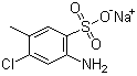 structure of CAS# 6627-59-4, 2-氯-4-氨基甲苯-5-磺酸钠