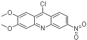 structure of CAS# 6628-92-8, 2,3-Dimethoxy-6-nitro-9-chloroacridine