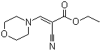 structure of CAS# 6630-64-4, 2-氰基-3-(4-吗啉基)-2-丙烯酸乙酯