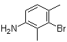 3-溴-2,4-二甲基苯胺分子结构 (CAS 66314-77-0)