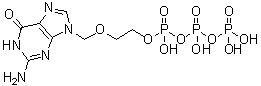 阿昔洛韦三磷酸酯分子结构 (CAS 66341-18-2)