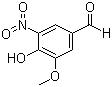 structure of CAS# 6635-20-7, 5-硝基香兰素