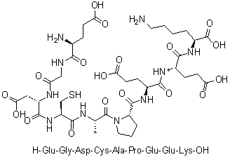 CAS # 663897-70-9, L-alpha-Glutamylglycyl-L-alpha-aspartyl-L-cysteinyl-L-alanyl-L-prolyl-L-alpha-glutamyl-L-alpha-glutamyl-L-lysine