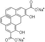 structure of CAS# 6640-22-8, Sodium pamoate