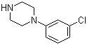 structure of CAS# 6640-24-0, 3-Chlorophenyl piperazine
