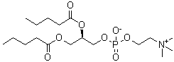 Divaleroylphosphatidylcholine molecular structure (CAS 66414-34-4)