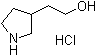 structure of CAS# 664364-46-9, 3-Pyrrolidineethanol hydrochloride