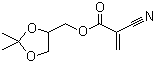 CAS # 66470-69-7, 1,2-Isopropylidene glyceryl 2-cyanoacrylate, 2-Cyano-2-propenoic acid (2,2-dimethyl-1,3-dioxolan-4-yl)methyl ester
