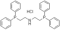 双[2-(二苯基膦基)乙基]胺盐酸盐分子结构 (CAS 66534-97-2)