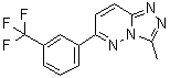 structure of CAS# 66548-69-4, 3-甲基-6-[3-(三氟甲基)苯基]-1,2,4-三唑并[4,3-b]哒嗪