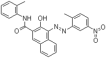 CAS # 6655-84-1, Pigment Red 17, 3-Hydroxy-4-[(2-methyl-5-nitrophenyl)azo]-N-(2-methylphenyl)-2-naphthalenecarboxamide, 3-Hydroxy-4-[(2-methyl-5-nitrophenyl)azo]-N-(o-tolyl)naphthalene-2-carboxamide, C.I. 12390