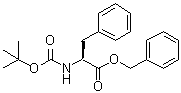 structure of CAS# 66617-58-1, N-tert-Butoxycarbonyl-L-phenylalanine benzyl ester