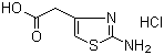 structure of CAS# 66659-20-9, 2-(2-氨基噻唑-4-基)乙酸盐酸盐