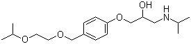 Bisoprolol molecular structure (CAS 66722-44-9)