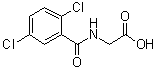 structure of CAS# 667403-46-5, N-(2,5-二氯苯甲酰基)甘氨酸