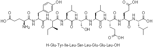 CAS # 667405-78-9, L-alpha-Glutamyl-L-tyrosyl-L-isoleucyl-L-leucyl-L-seryl-L-leucyl-L-alpha-glutamyl-L-alpha-glutamyl-L-leucine