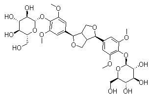 (-)-Syringaresinol diglucoside molecular structure (CAS 66791-77-3)